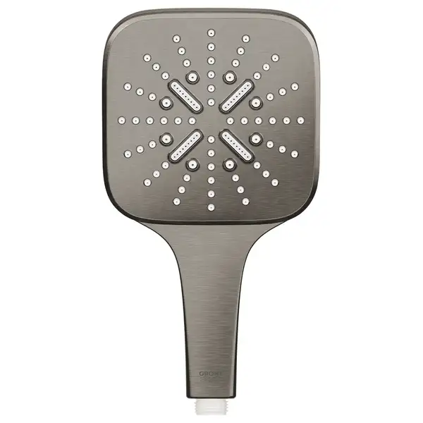 Лейка для душа Grohe Rainshower SmartActive Cube (цвет - тёмный графит, матовый), 3 вида струи (26582AL0) фото 2 Aquada.com.ua