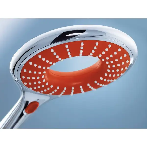 Лейка для душа Grohe Rainshower Icon (хром/красный), 2 вида струи (27443000) фото 2 Aquada.com.ua