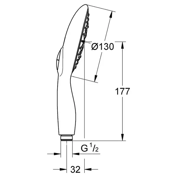 GROHE Ручной душ 4+ режима струи, цв белая луна Power&Soul 130 (27673ls0) (27673LS0) фото 4 Aquada.com.ua