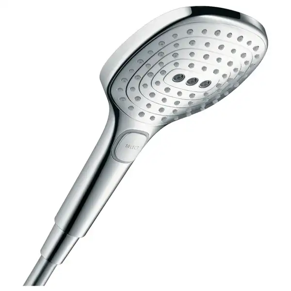 Лейка для душа Hansgrohe Raindance Select E EcoSmart 120 (цвет - хром), 3 вида струи (26521000) фото 1 Aquada.com.ua