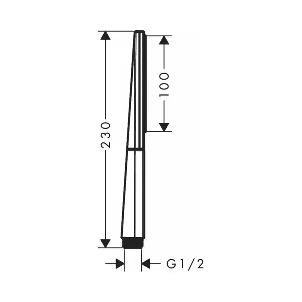 Ручний душ, Hansgrohe Rainfinity 1jet Brushed, bronze (26866140)