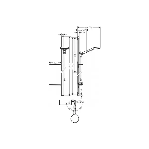 Душовий набір Hansgrohe Rainfinity 130/150 см 3Je EcoSmartt, Chrome (27674000) Душовий набір Hansgrohe Rainfinity 130/150 см 3Je EcoSmartt, Chrome (27674000)