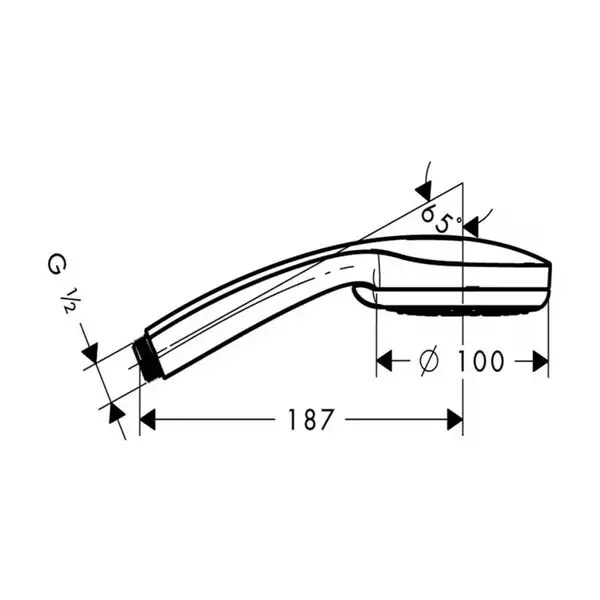 Ручний душ Hansgrohe Croma 100 Multi, хром (28536000)
