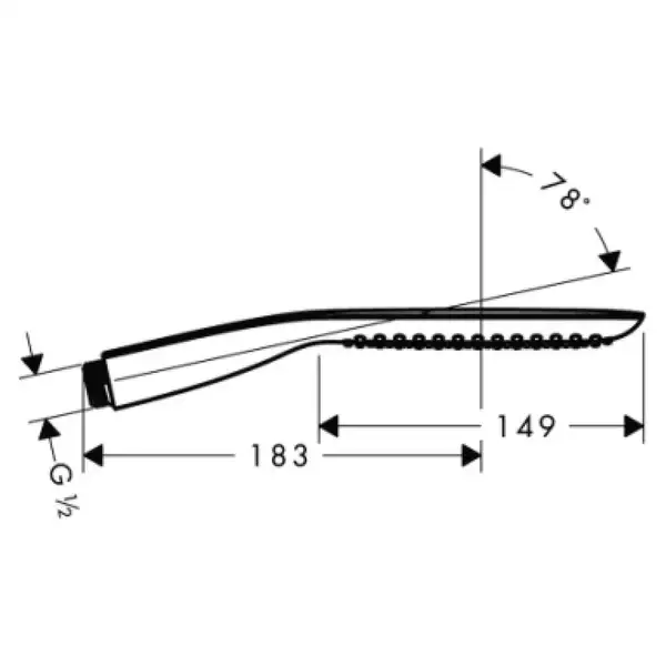 Ручний душ Hansgrohe PuraVida 120 1jet, білий / хром (28558400) Ручний душ Hansgrohe PuraVida 120 1jet, білий / хром (28558400)