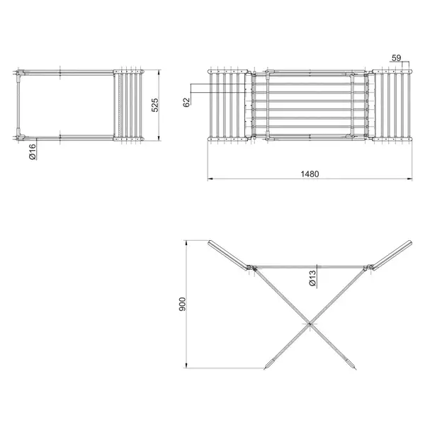Сушарка для білизни електрична Qtap Breeze (SIL) 55701 (QTBRESIL55701) фото 2 Aquada.com.ua
