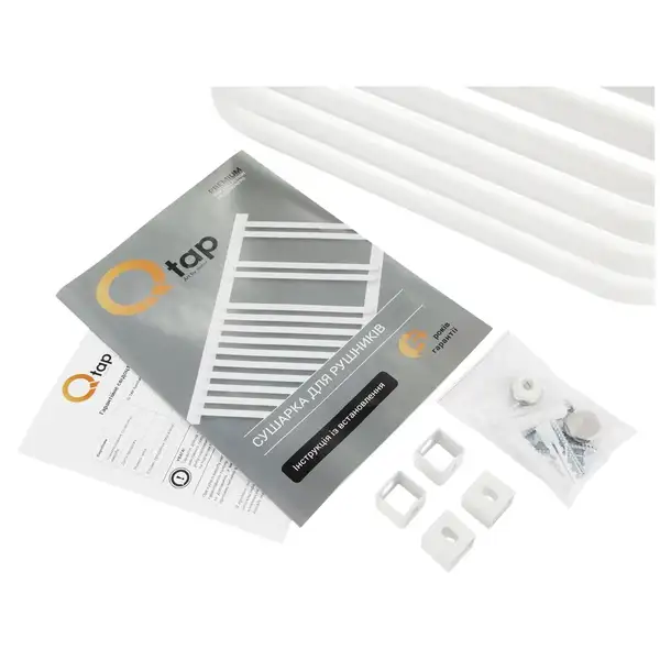 Сушарка рушників водяна Qtap Glory (WHI) P10 550x500 HY (QTGLORYWHIP10550500HY) фото 6 Aquada.com.ua