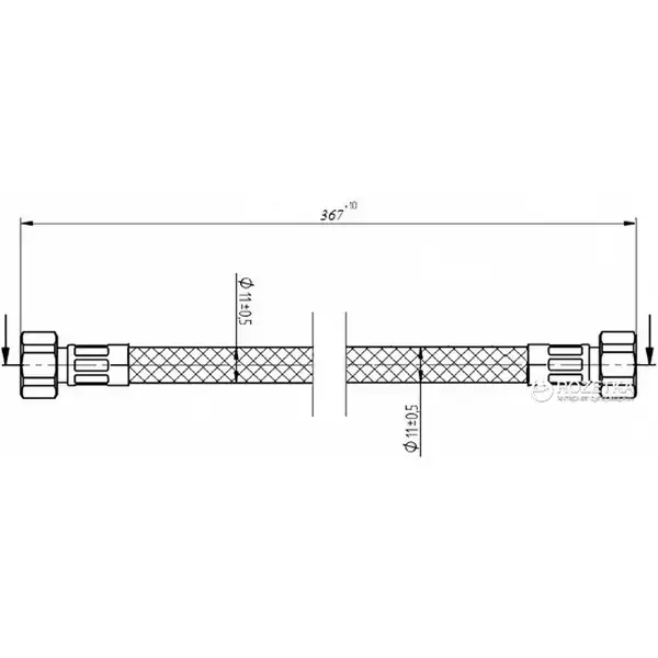 Шланг Grohe, сірий (42233000) Шланг Grohe, сірий (42233000)