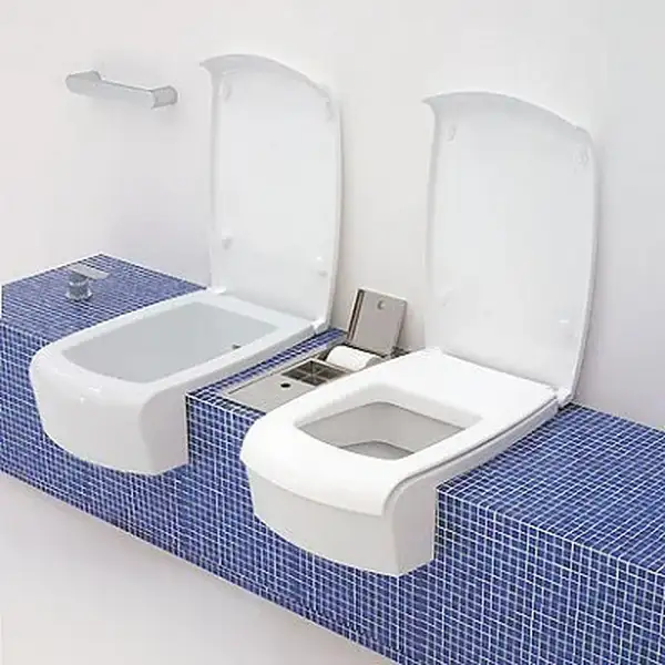 Сиденье с крышкой для унитаза UNACW02 Flaminia Una (UNACW02) фото 3 Aquada.com.ua