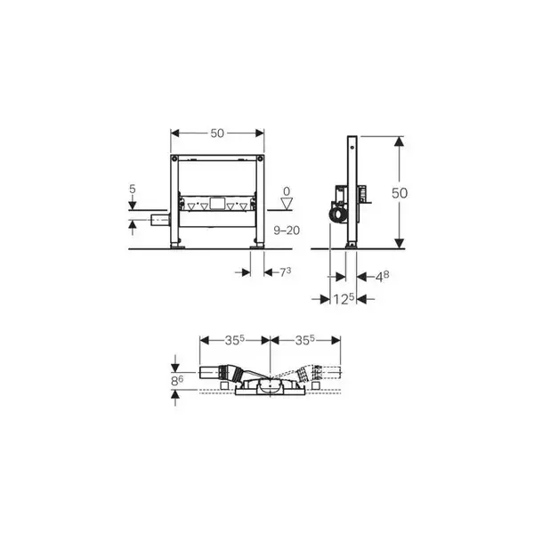 GEBERIT DUOFIX душевой элемент, высота 50 см, выпуск 50 мм (111.591.00.1) фото 2 Aquada.com.ua GEBERIT DUOFIX душевой элемент, высота 50 см, выпуск 50 мм (111.591.00.1) фото 2 Aquada.com.ua