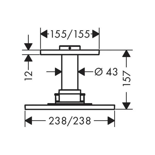 Верхний душ 250 х 250 мм Axor Overhead shower 1jet (цвет - хром) (35308000) фото 2 Aquada.com.ua Верхний душ 250 х 250 мм Axor Overhead shower 1jet (цвет - хром) (35308000) фото 2 Aquada.com.ua