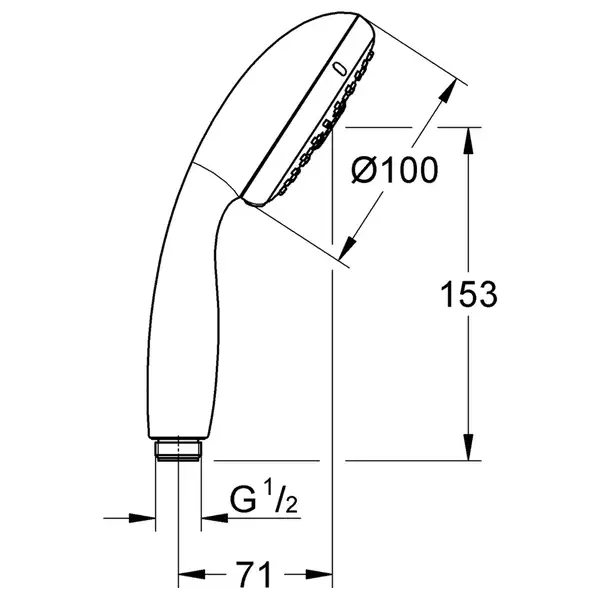 Grohe Верхній душ AXOR LampShower / Nendo 1jet (26031000) Grohe Верхній душ AXOR LampShower / Nendo 1jet (26031000)