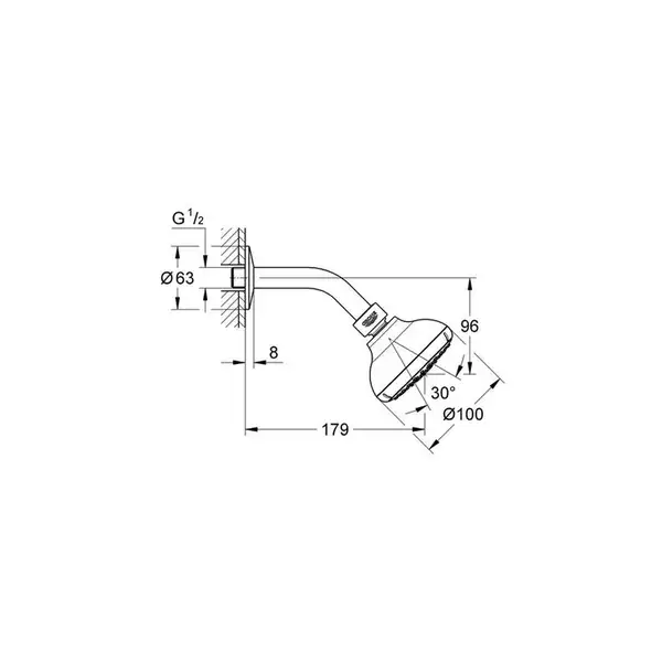 GROHE Верхний душ TEMPESTA (27870000) фото 2 Aquada.com.ua GROHE Верхний душ TEMPESTA (27870000) фото 2 Aquada.com.ua