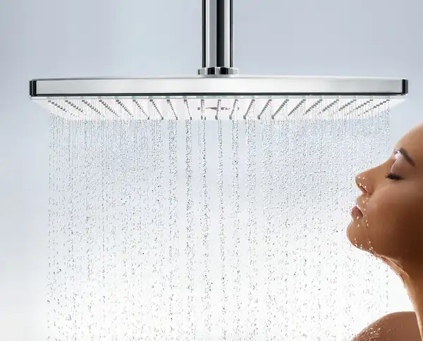 Верхний душ Hansgrohe Rainmaker Select EcoSmar 460 3jet (цвет - хром/белый) (24016400) фото 2 Aquada.com.ua Верхний душ Hansgrohe Rainmaker Select EcoSmar 460 3jet (цвет - хром/белый) (24016400) фото 2 Aquada.com.ua
