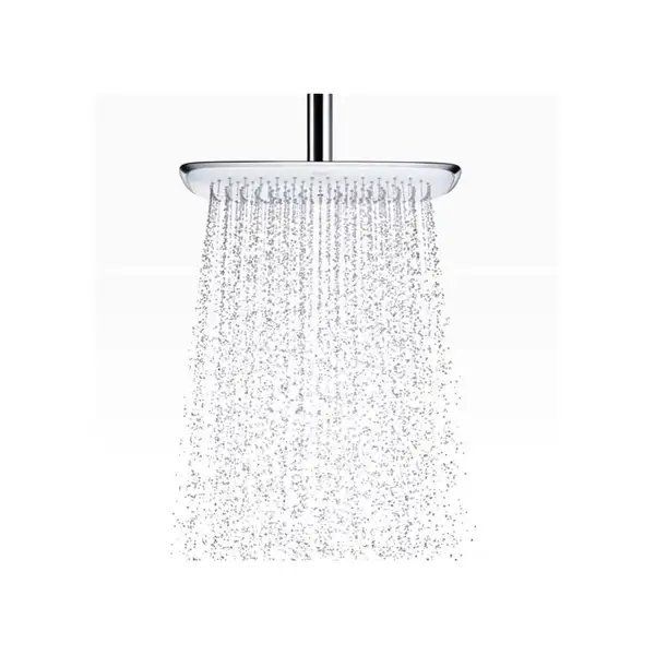 Верхній душ Hansgrohe PuraVida Overhead shower 400 1jet з власником зі стіни, білий / хром (27437400) Верхній душ Hansgrohe PuraVida Overhead shower 400 1jet з власником зі стіни, білий / хром (27437400)