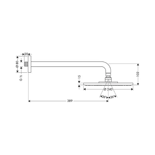 Верхний душ "дождь" Hansgrohe Raindance Air Ø 240 мм (27474000) фото 3 Aquada.com.ua Верхний душ "дождь" Hansgrohe Raindance Air Ø 240 мм (27474000) фото 3 Aquada.com.ua