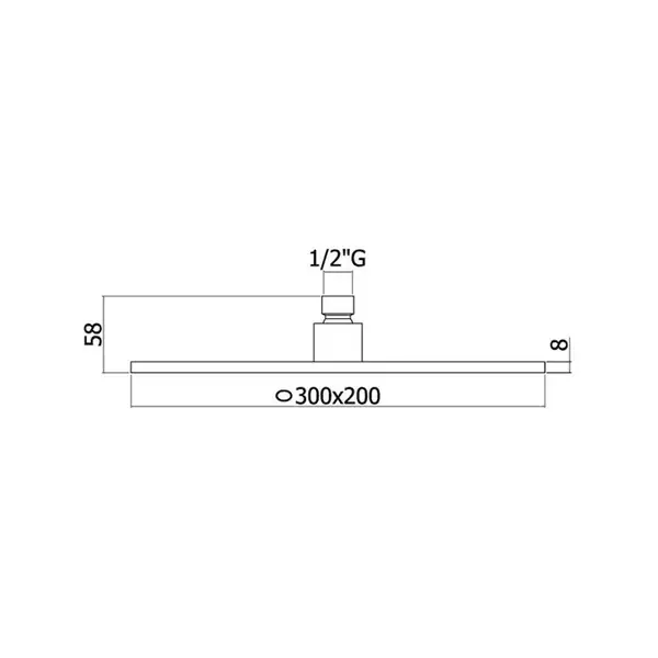 Верхний душ Paffoni BERRY 300 х 200 х h8 мм (ZSOF077CR) фото 2 Aquada.com.ua Верхний душ Paffoni BERRY 300 х 200 х h8 мм (ZSOF077CR) фото 2 Aquada.com.ua