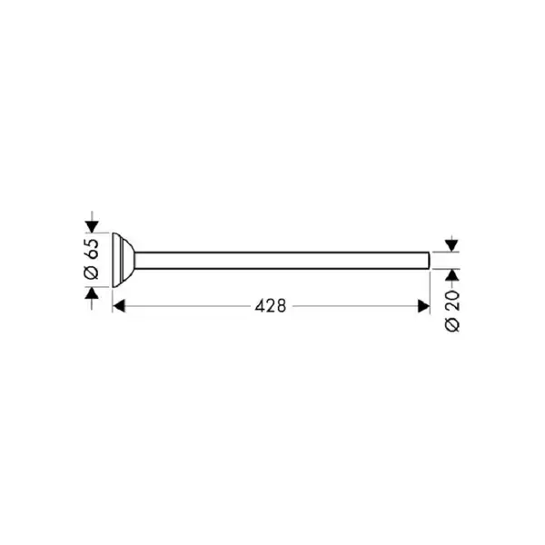 Полотенцедержатель Hansgrohe Axor CARLTON 414200001 фото 2 Aquada.com.ua