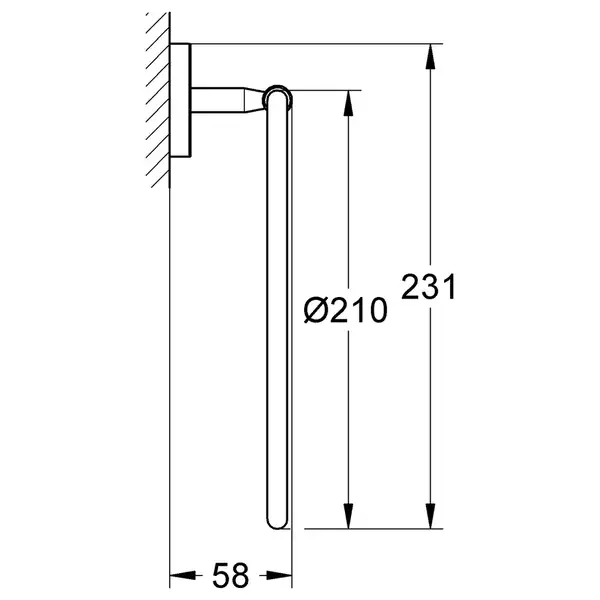 Кільце для рушника Grohe Bau Cosmopolitan Neutral (40460001)