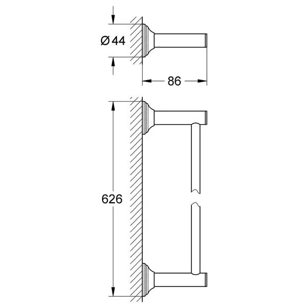Тримач для рушників Grohe Essentials Authentic (40653001)