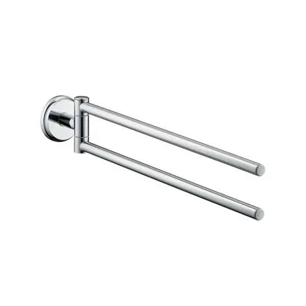 Полотенцедержатель двухрожковый Hansgrohe Logis Classic (цвет - хром) (41612000) фото 1 Aquada.com.ua