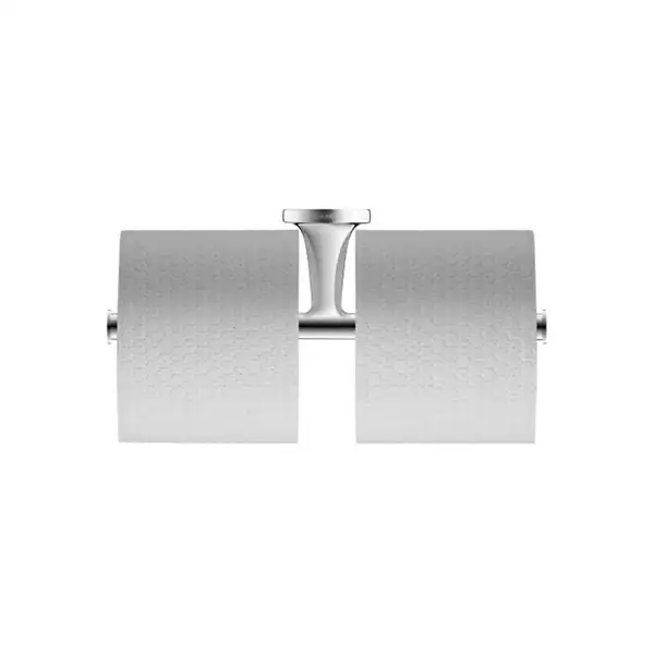 Бумагодержатель двойной без крышки Duravit Starck T (цвет - хром) (0099381000) фото 1 Aquada.com.ua