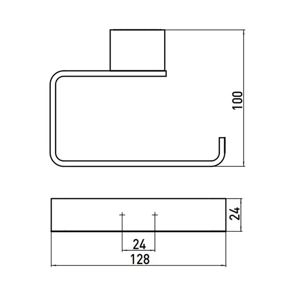 Бумагодержатель без крышки Emco Loft (цвет - хром) (050000101) фото 2 Aquada.com.ua Бумагодержатель без крышки Emco Loft (цвет - хром) (050000101) фото 2 Aquada.com.ua