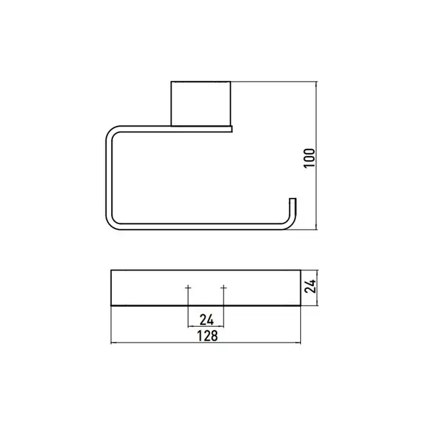 Бумагодержатель без крышки Emco Loft Black (цвет - чёрный матовый) (050013301) фото 2 Aquada.com.ua Бумагодержатель без крышки Emco Loft Black (цвет - чёрный матовый) (050013301) фото 2 Aquada.com.ua