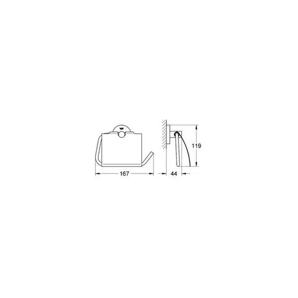 GROHE Держатель для туалетной бумаги Essentials (40367001) фото 4 Aquada.com.ua