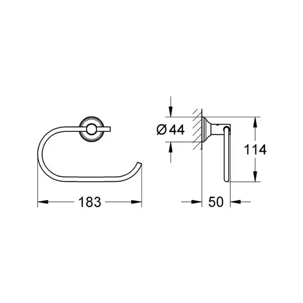 Тримач для туалетного паперу Grohe Essentials Authentic (40657001)