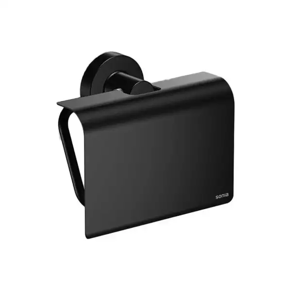 Бумагодержатель с крышкой Sonia Tecnoproject Black (цвет - чёрный матовый) (166282) фото 1 Aquada.com.ua Бумагодержатель с крышкой Sonia Tecnoproject Black (цвет - чёрный матовый) (166282) фото 1 Aquada.com.ua