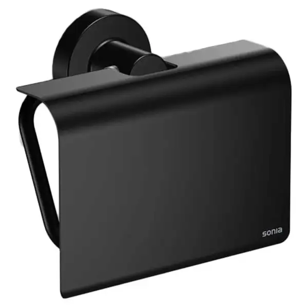 Тримач туалетного паперу Sonia Tecnoproject Black (166282) Тримач туалетного паперу Sonia Tecnoproject Black (166282)