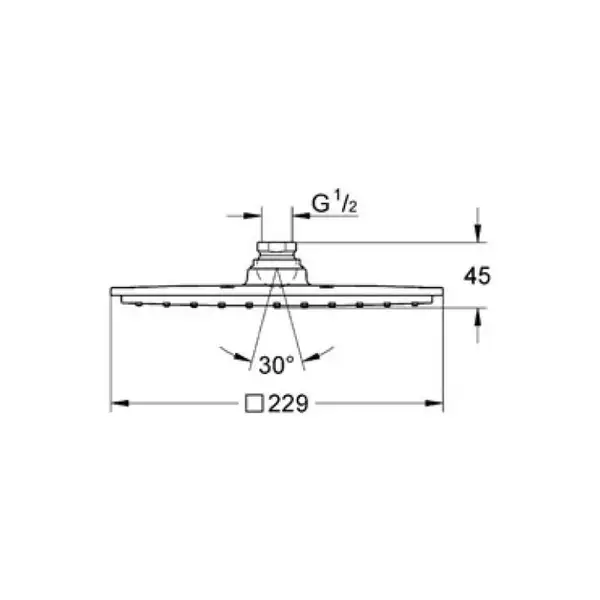 Верхній душ Grohe Rainshower Allure 230 (27479000) Верхній душ Grohe Rainshower Allure 230 (27479000)