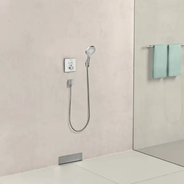 Шланговое під'єднання для душа Hansgrohe FixFit Square, шліфована бронза (26455140)