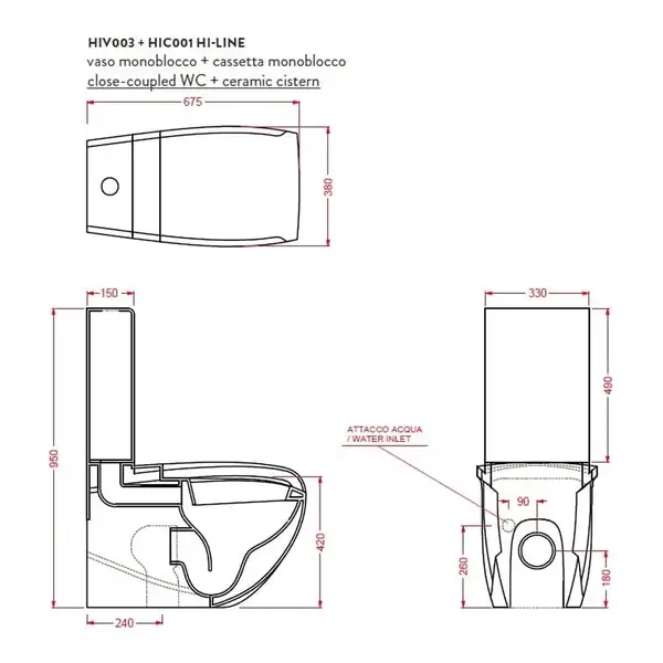 ARTCERAM Унитаз-компакт ArtCeram Hi-Line с сиденьем Soft Close, чёрный глянецевый (HIV003 03;00+HIC001) фото 2 Aquada.com.ua ARTCERAM Унитаз-компакт ArtCeram Hi-Line с сиденьем Soft Close, чёрный глянецевый (HIV003 03;00+HIC001) фото 2 Aquada.com.ua