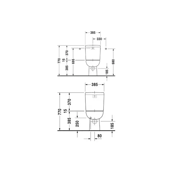 Унитаз с бачком Duravit D-code (с сиденьем SoftClose) (21110900002+0927100004+0067390000) фото 3 Aquada.com.ua Унитаз с бачком Duravit D-code (с сиденьем SoftClose) (21110900002+0927100004+0067390000) фото 3 Aquada.com.ua