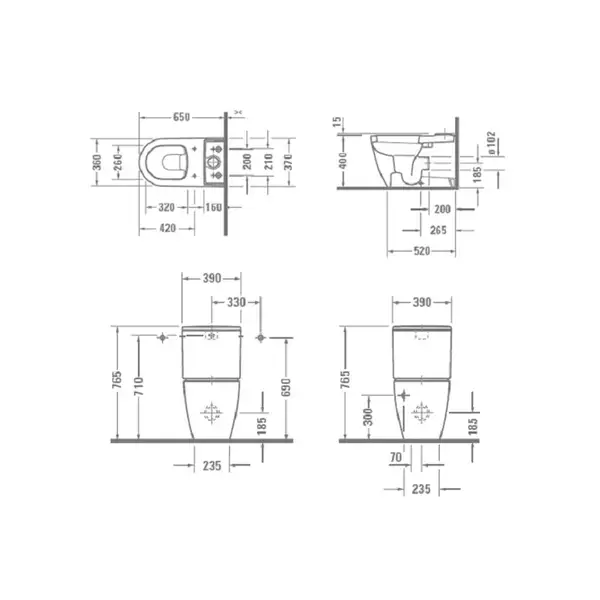 Унитаз Duravit ME by Starck + бачок (с сиденьем SoftClose) (2170090000+0938100005+0020190000) фото 2 Aquada.com.ua Унитаз Duravit ME by Starck + бачок (с сиденьем SoftClose) (2170090000+0938100005+0020190000) фото 2 Aquada.com.ua