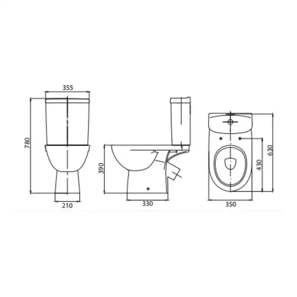 Kolo FREJA Premium бачок, с крышкой, классический (укр.) (L7400000U) Kolo FREJA Premium бачок, с крышкой, классический (укр.) (L7400000U)