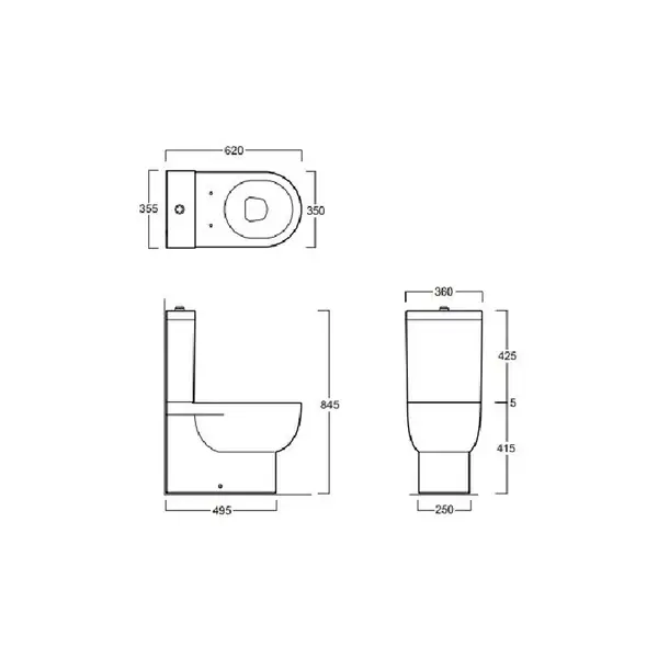 Унитаз напольный с бачком Simas E-line (EL07+EL09) фото 4 Aquada.com.ua