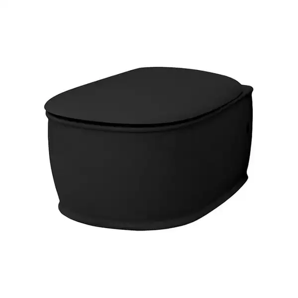 ARTCERAM Унитаз подвесной ArtCeram Azuley с сиденьем Soft Close, чёрный (AZV001 03;00+AZA001 03) фото 2 Aquada.com.ua ARTCERAM Унитаз подвесной ArtCeram Azuley с сиденьем Soft Close, чёрный (AZV001 03;00+AZA001 03) фото 2 Aquada.com.ua