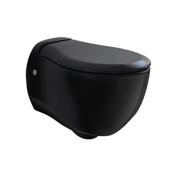 ARTCERAM Унитаз подвесной ArtCeram Blend с сиденьем Soft Close, чёрный (BLV001 03;00+BLA006 03) фото 1 Aquada.com.ua
