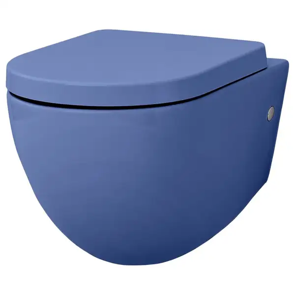 ARTCERAM Унитаз подвесной Goclean® (безободковый) ArtCeram File 2.0 с сиденьем Soft Close blue sapphire (FLV004 16; 00 + FLA002 16) фото 1 Aquada.com.ua