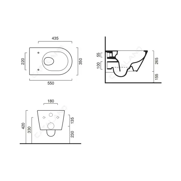 Унитаз подвесной Catalano New Zero с сиденьем Soft Close Plus (NewFlush безободковый) (1VS55NR00+5SCSTP000) фото 3 Aquada.com.ua Унитаз подвесной Catalano New Zero с сиденьем Soft Close Plus (NewFlush безободковый) (1VS55NR00+5SCSTP000) фото 3 Aquada.com.ua