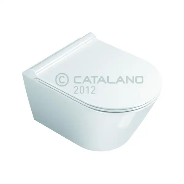 Унитаз подвесной Catalano New Zero с сиденьем Soft Close Plus (ободковый) (1VSZ50R00+5SCSTP000) фото 1 Aquada.com.ua