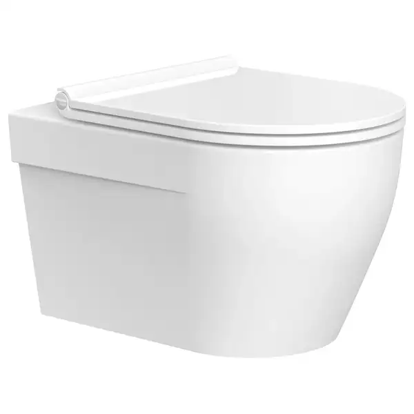 Унитаз подвесной Clean Pro (безободковый) Devit Laguna с сиденьем Quick Fix, Soft Close (3020110) фото 1 Aquada.com.ua Унитаз подвесной Clean Pro (безободковый) Devit Laguna с сиденьем Quick Fix, Soft Close (3020110) фото 1 Aquada.com.ua