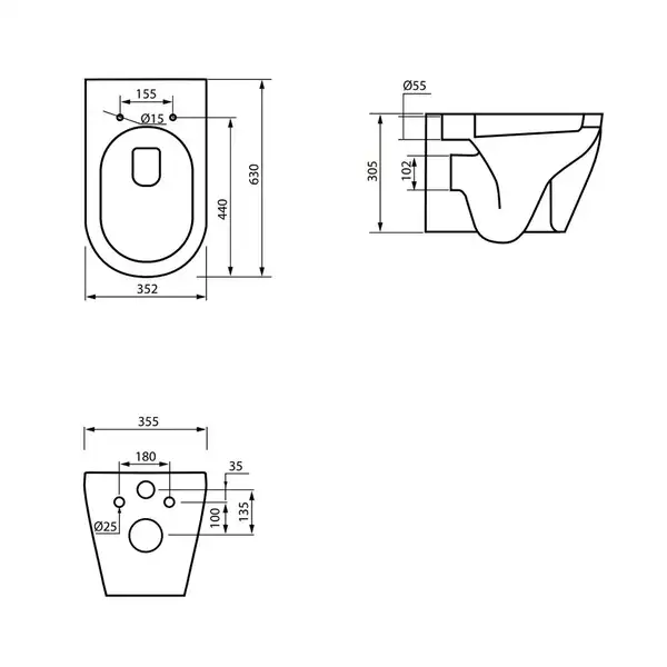 Унитаз подвесной Clean Pro (безободковый) Devit Laguna с сиденьем Quick Fix, Soft Close (3020110) фото 2 Aquada.com.ua Унитаз подвесной Clean Pro (безободковый) Devit Laguna с сиденьем Quick Fix, Soft Close (3020110) фото 2 Aquada.com.ua
