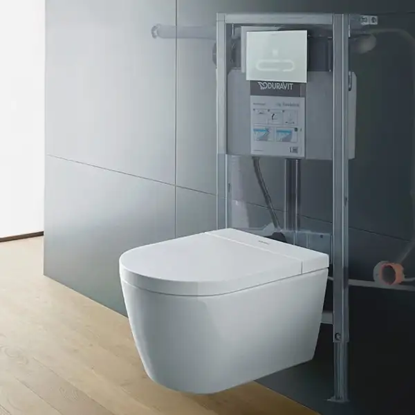 Унитаз-биде Rimless (безободковый) Duravit Me by Starck с сиденьем SensoWash® Starck Plus (2510092000+612000012000320) фото 6 Aquada.com.ua Унитаз-биде Rimless (безободковый) Duravit Me by Starck с сиденьем SensoWash® Starck Plus (2510092000+612000012000320) фото 6 Aquada.com.ua