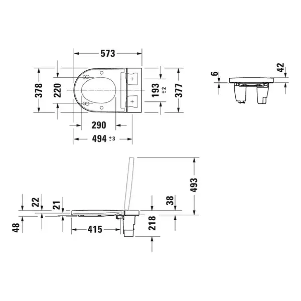 Унитаз-биде Rimless (безободковый) Duravit Me by Starck с сиденьем SensoWash® Starck f Lite (2510092000+612001012000310) фото 10 Aquada.com.ua Унитаз-биде Rimless (безободковый) Duravit Me by Starck с сиденьем SensoWash® Starck f Lite (2510092000+612001012000310) фото 10 Aquada.com.ua