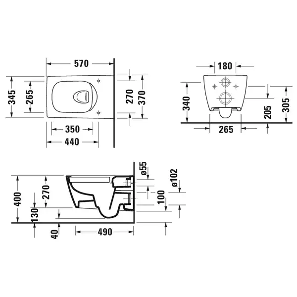 Унитаз подвесной Duravit Viu Rimless (безободковый), с сиденьем Soft Close (2511090000+0021190000) фото 5 Aquada.com.ua Унитаз подвесной Duravit Viu Rimless (безободковый), с сиденьем Soft Close (2511090000+0021190000) фото 5 Aquada.com.ua