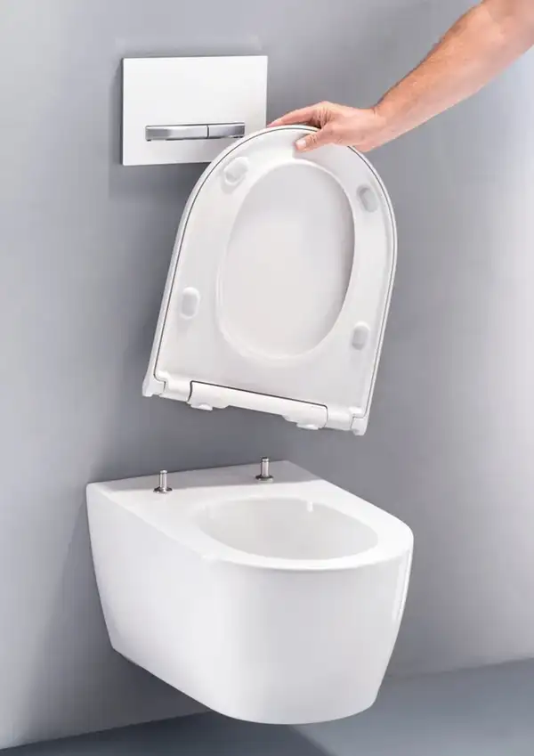 Унитаз подвесной TurboFlush (безободковый) Geberit One, с сиденьем Soft Close (500.202.01.1) фото 4 Aquada.com.ua Унитаз подвесной TurboFlush (безободковый) Geberit One, с сиденьем Soft Close (500.202.01.1) фото 4 Aquada.com.ua