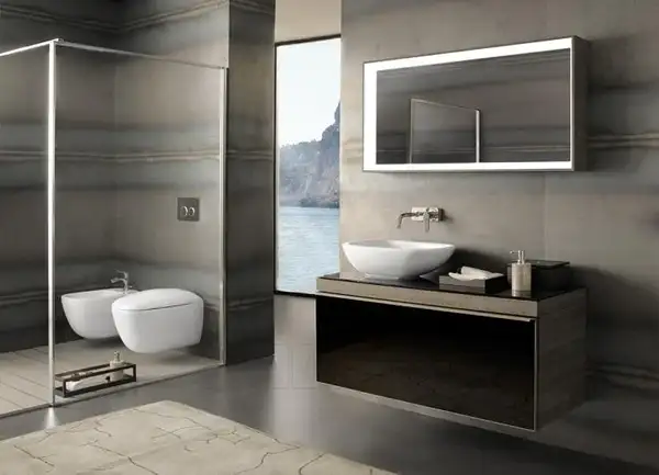 Унитаз подвесной Rimfree (безободковый) Geberit Citterio, с сиденьем Soft Close (500.510.01.1+500.540.01.1) фото 3 Aquada.com.ua Унитаз подвесной Rimfree (безободковый) Geberit Citterio, с сиденьем Soft Close (500.510.01.1+500.540.01.1) фото 3 Aquada.com.ua
